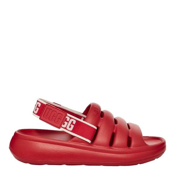 UGG Womens Sport Yeah Slides Samba Red Size 7 - Picture 7 of 7